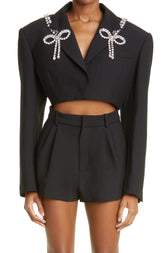 CRYSTAL CROP BLAZER